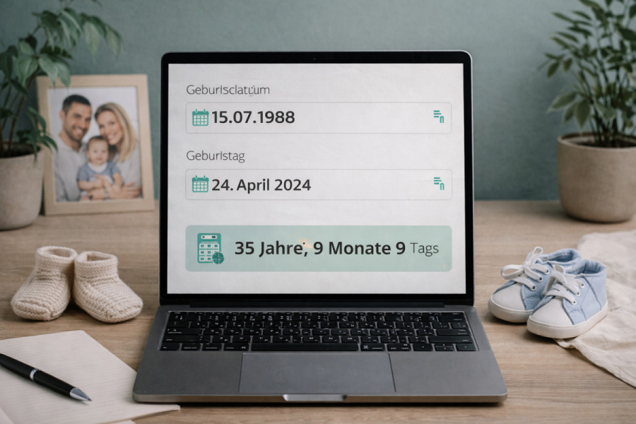 Altersrechner genau berechnen