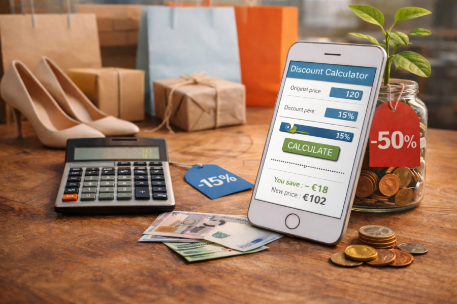 Rabatt Rechner Prozent sparen einfach online berechnen