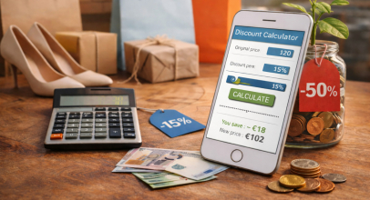 Rabatt Rechner Prozent sparen einfach online berechnen