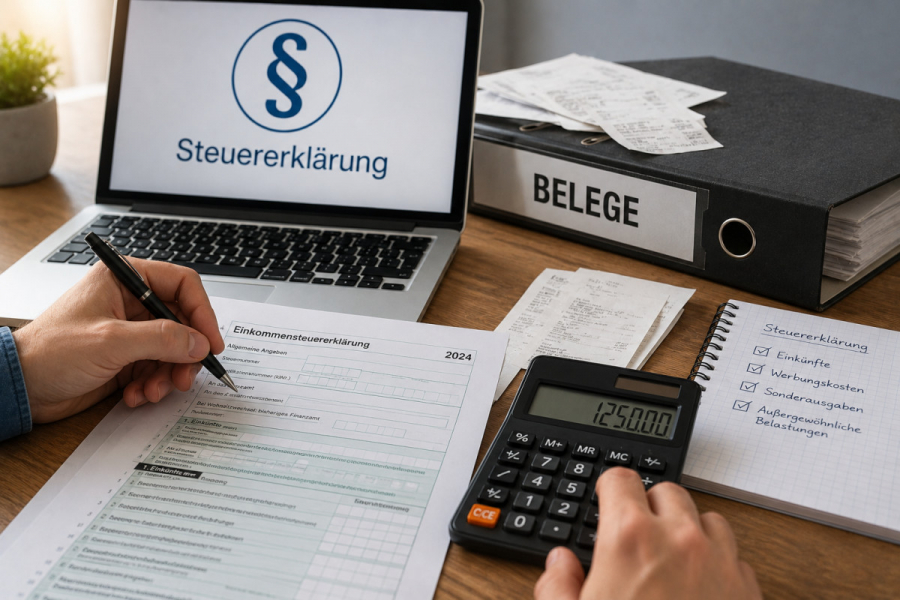 Steuererklärung selber machen Schritt für Schritt