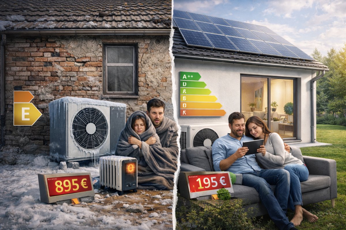 Abh&auml;ngigkeit vom energetischen Zustand des Geb&auml;udes