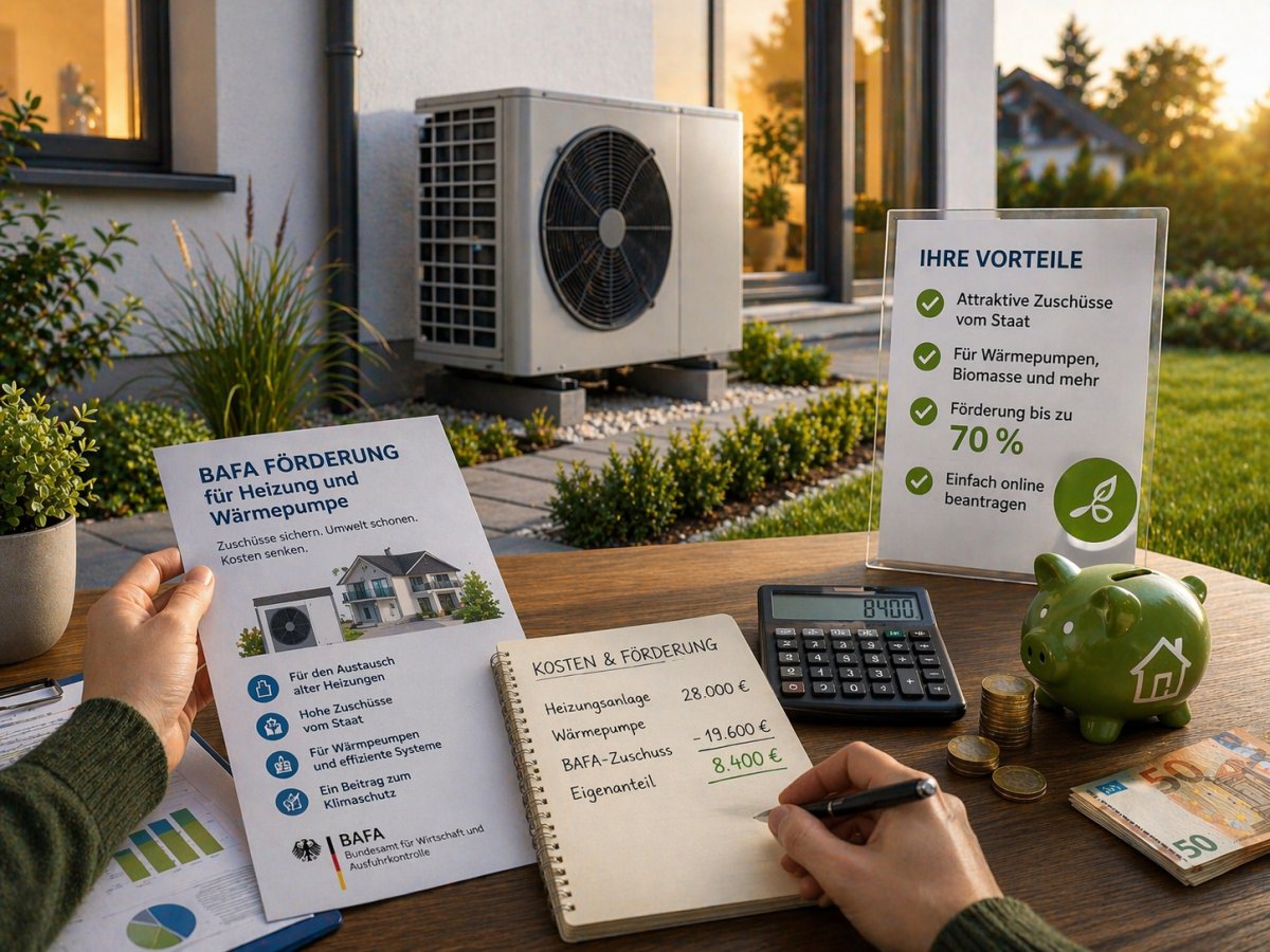 BAFA F&ouml;rderung f&uuml;r Heizung und W&auml;rmepumpe