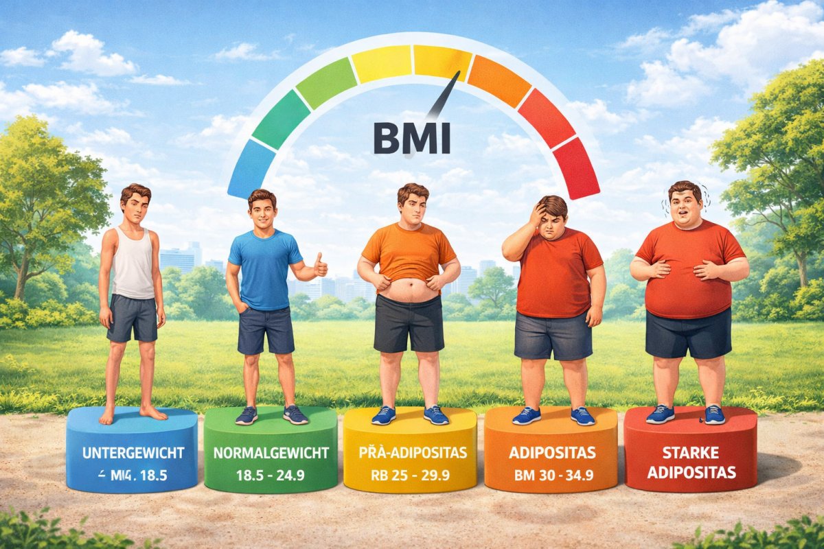 BMI Kategorien und ihre Bedeutung f&uuml;r die Gesundheit