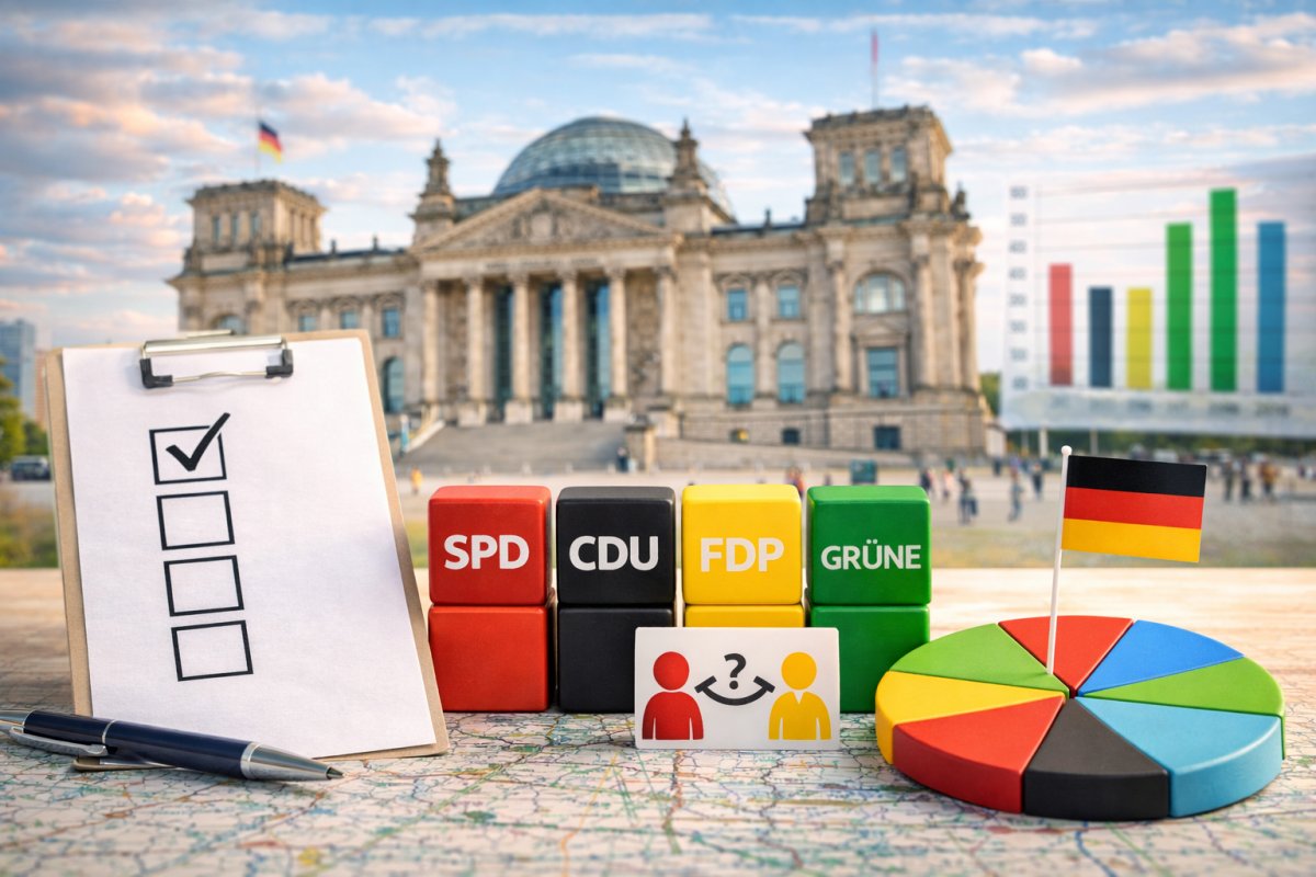 Bundestagswahl 2026 &Uuml;berblick zu Parteien Umfragen und Koalitionen
