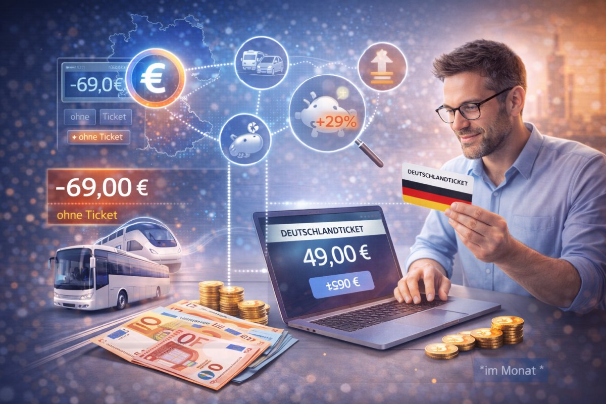 Deutschlandticket Kosten berechnen und das Sparpotenzial erkennen