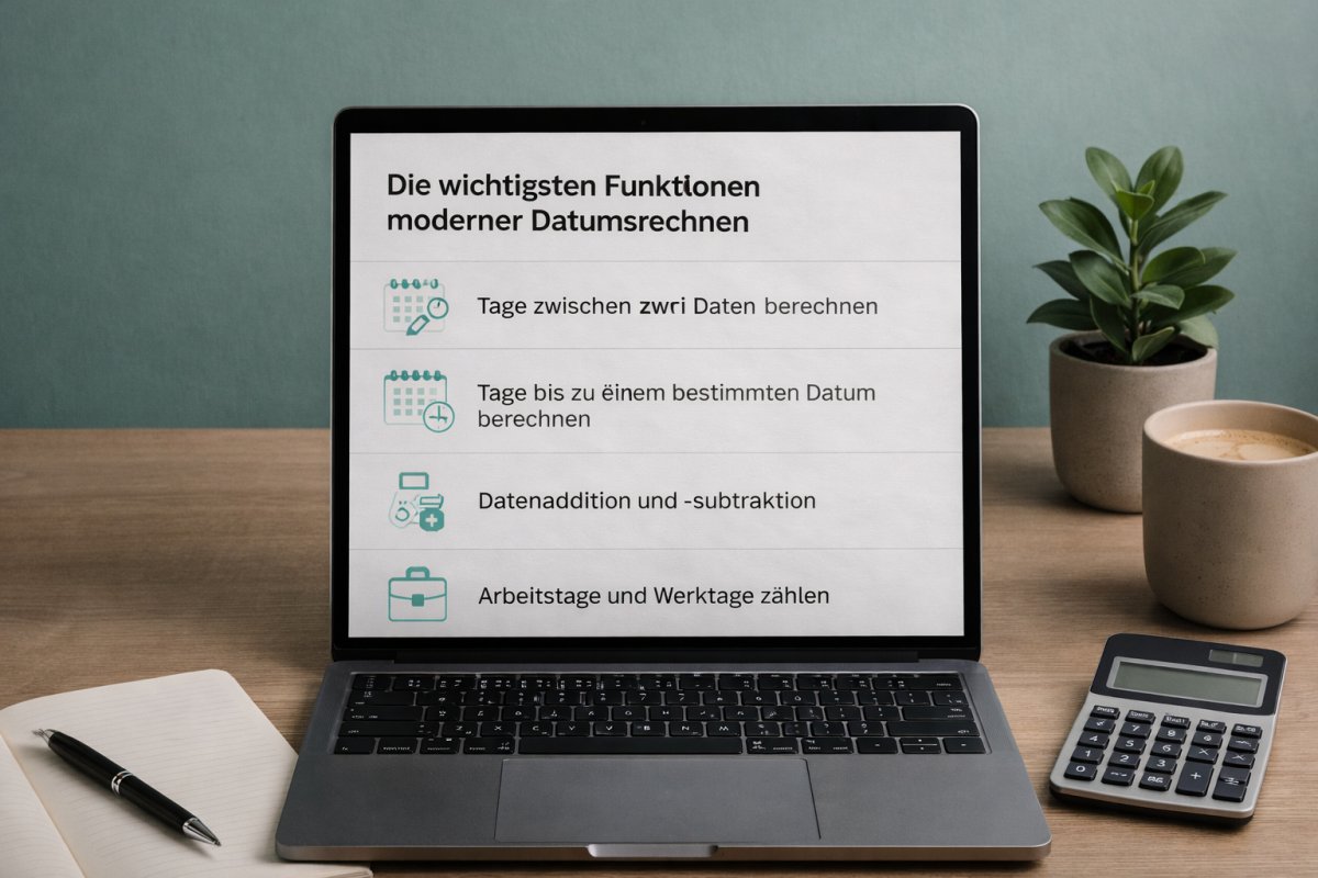 Die wichtigsten Funktionen moderner Datumsrechner