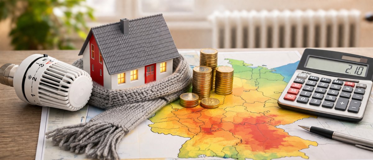 Durchschnittliche Heizkosten pro Quadratmeter in Deutschland
