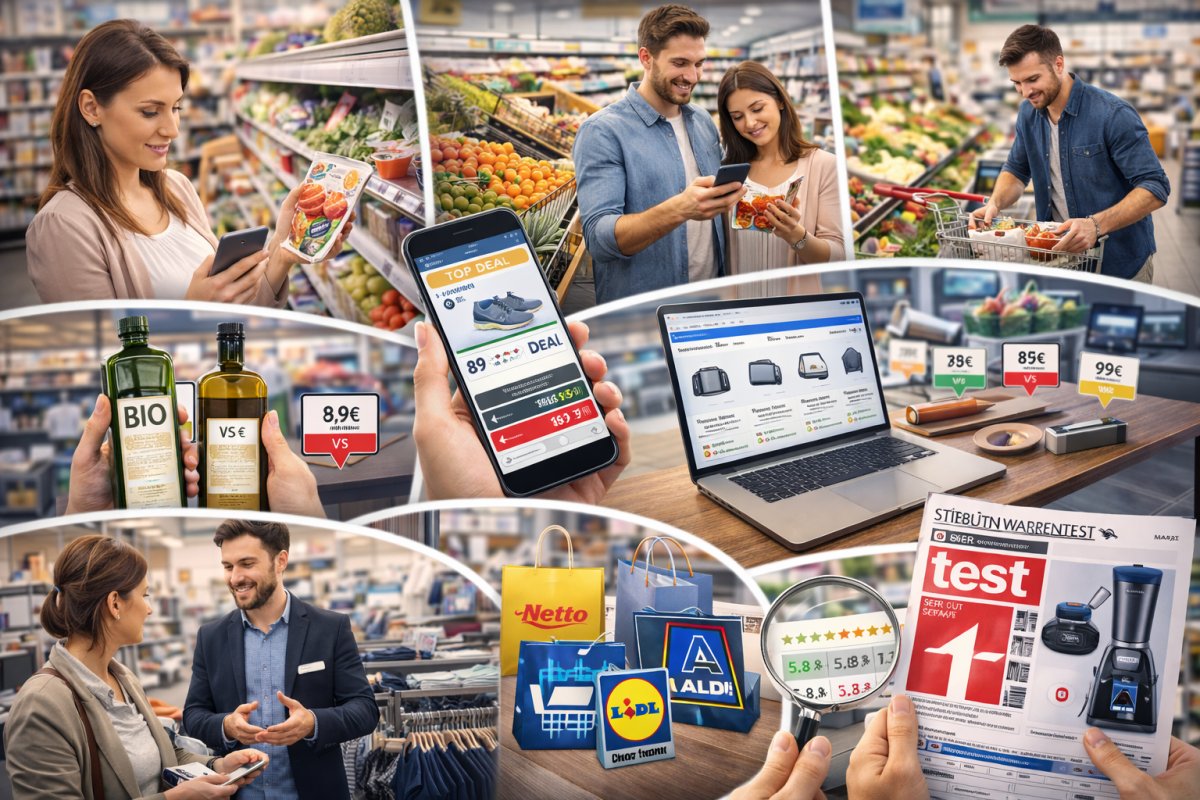 Eink&auml;ufe in Deutschland zwischen Preisvergleich, Qualit&auml;t und smarter Kaufentscheidung