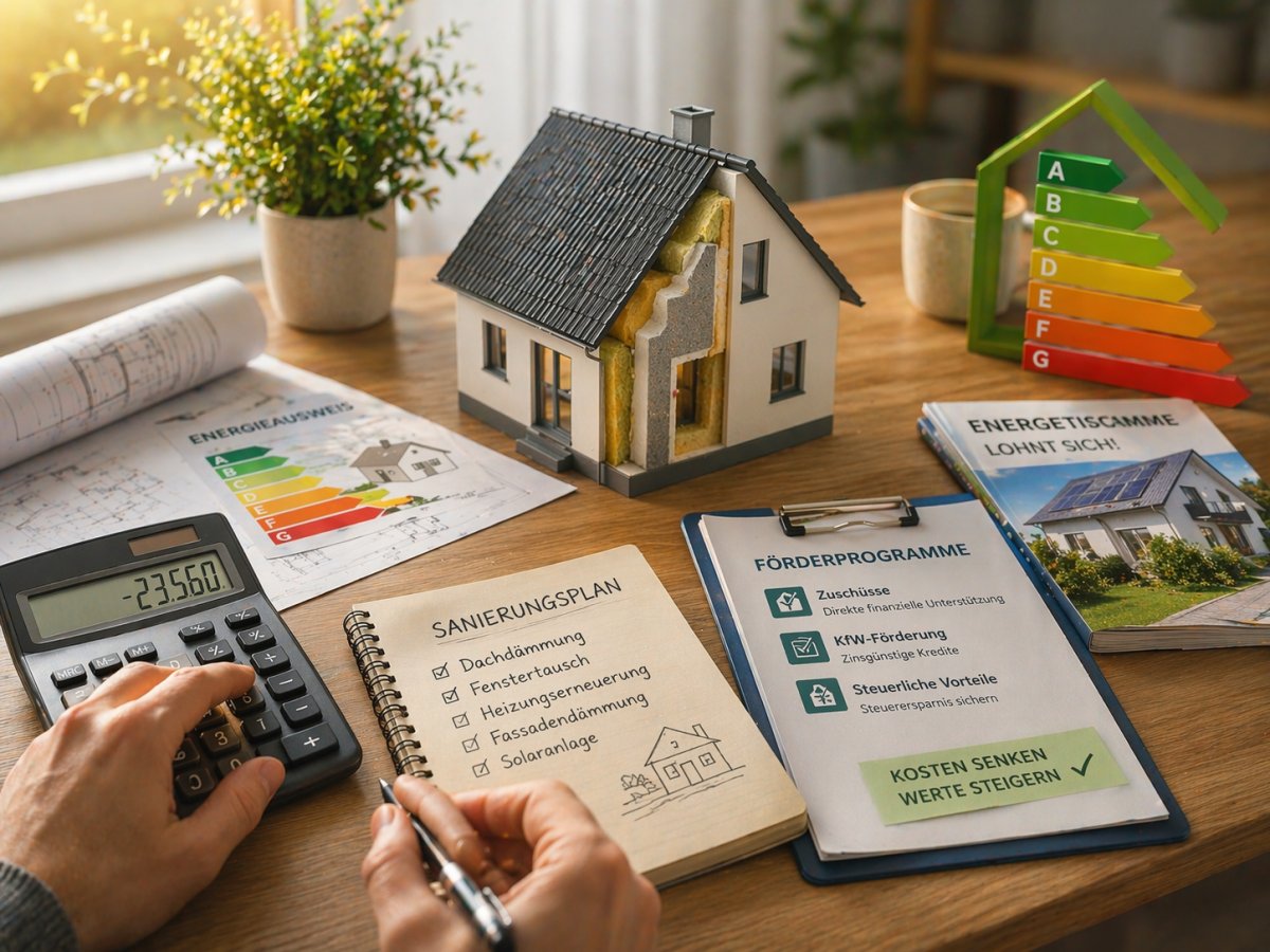 Energetische Sanierung F&ouml;rderprogramme nutzen und Kosten deutlich senken