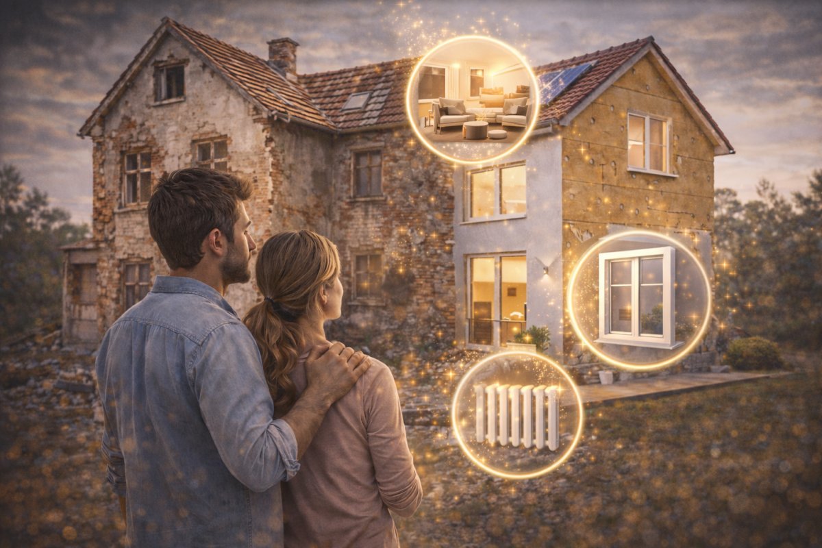 Energieeffizienz beim Altbau sanieren