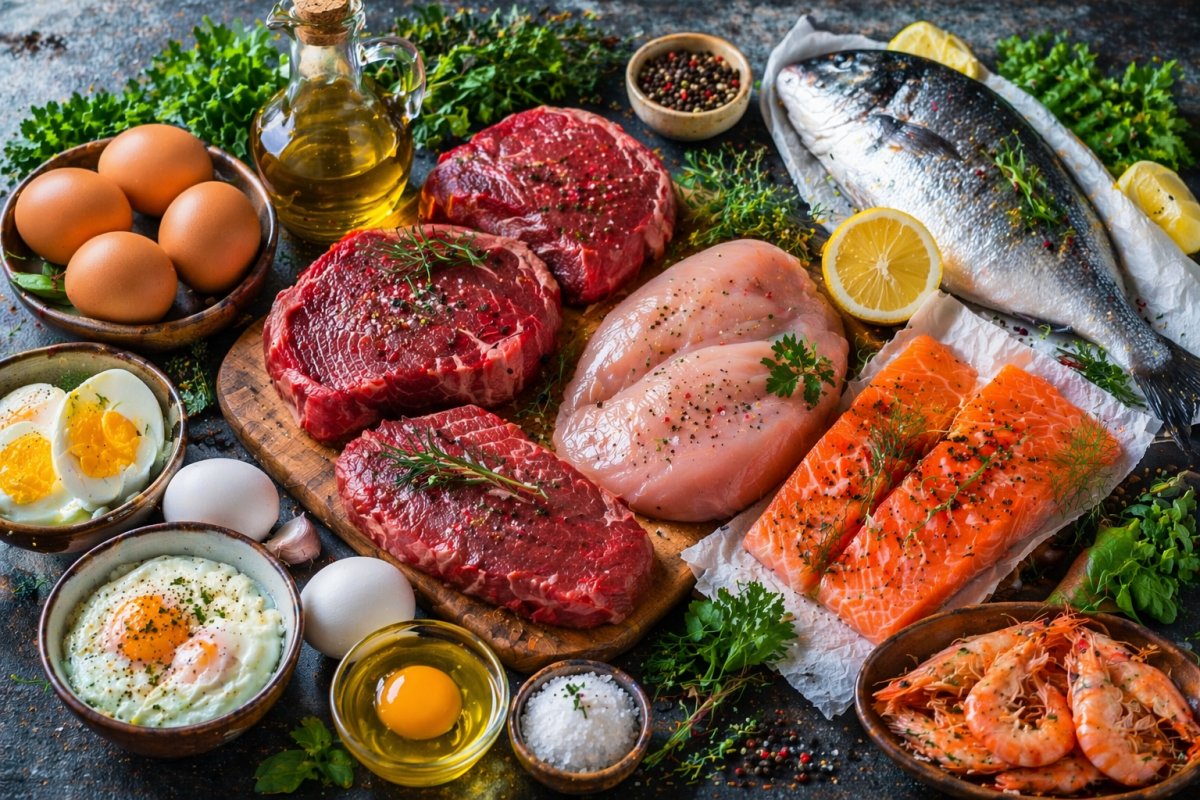 Fleisch Fisch und Eier als wichtige Eiweißquellen Fleisch Fisch und Eier als wichtige Eiweißquellen