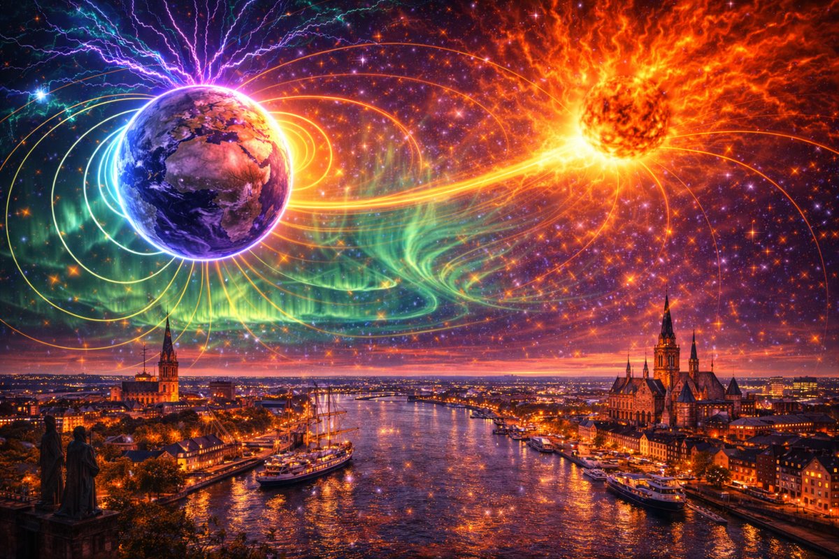 Geomagnetische aktivit&auml;t &uuml;ber der Ostsee