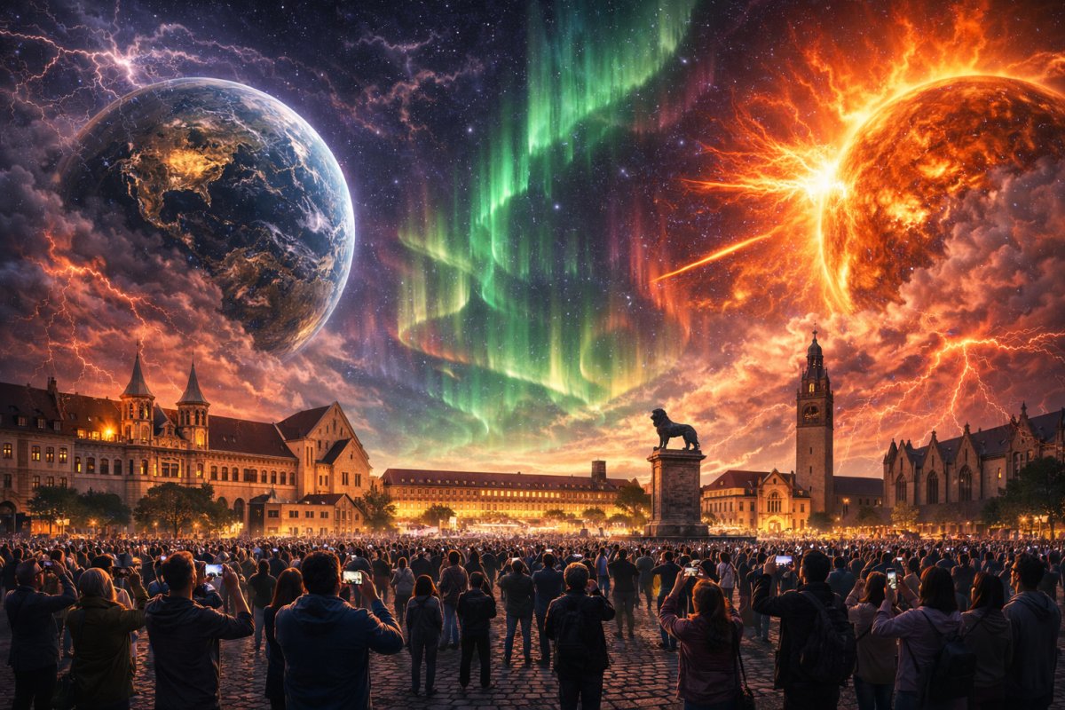 Geomagnetische ph&auml;nomene &uuml;ber braunschweig