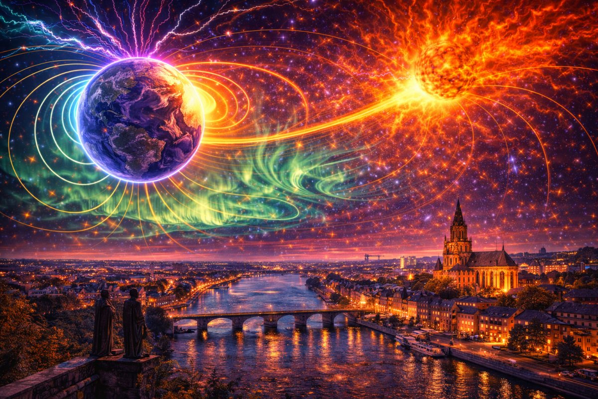 Geomagnetische st&uuml;rme und ihre bedeutung f&uuml;r saarbr&uuml;cken