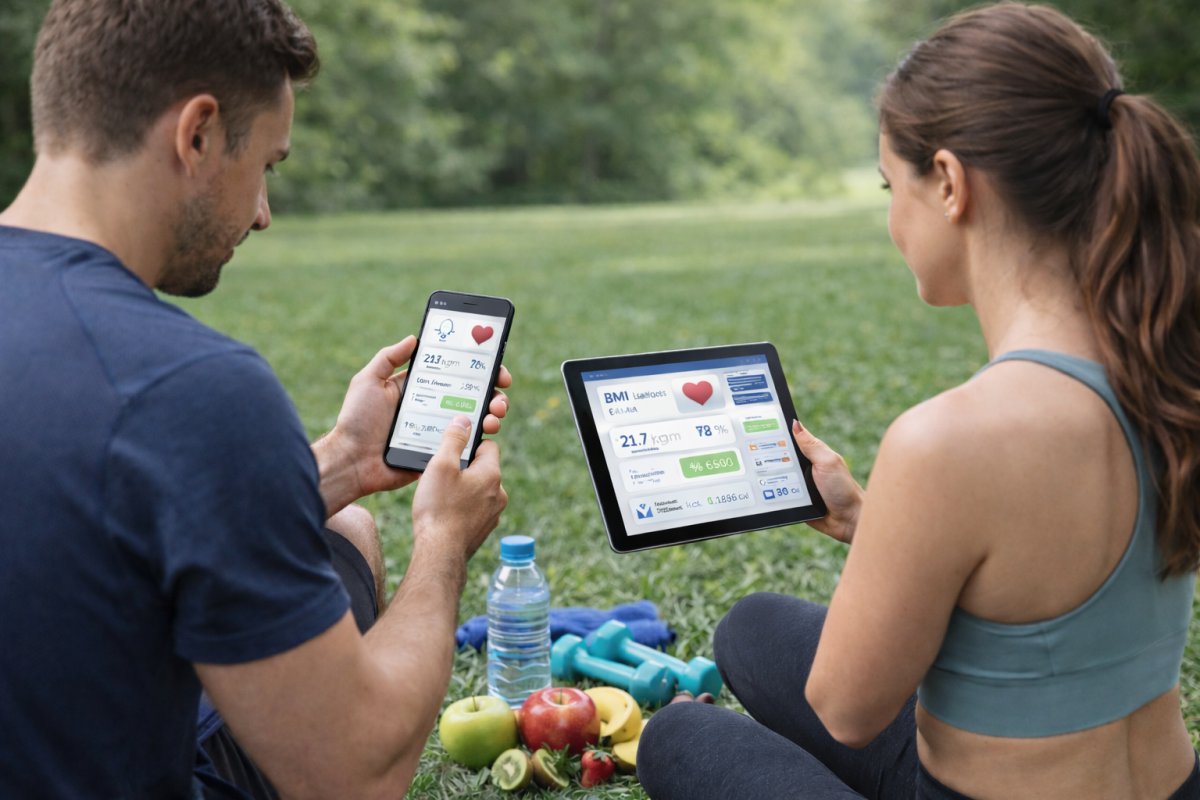 Gesundheitsrechner f&uuml;r BMI, Kalorienbedarf und Fitness