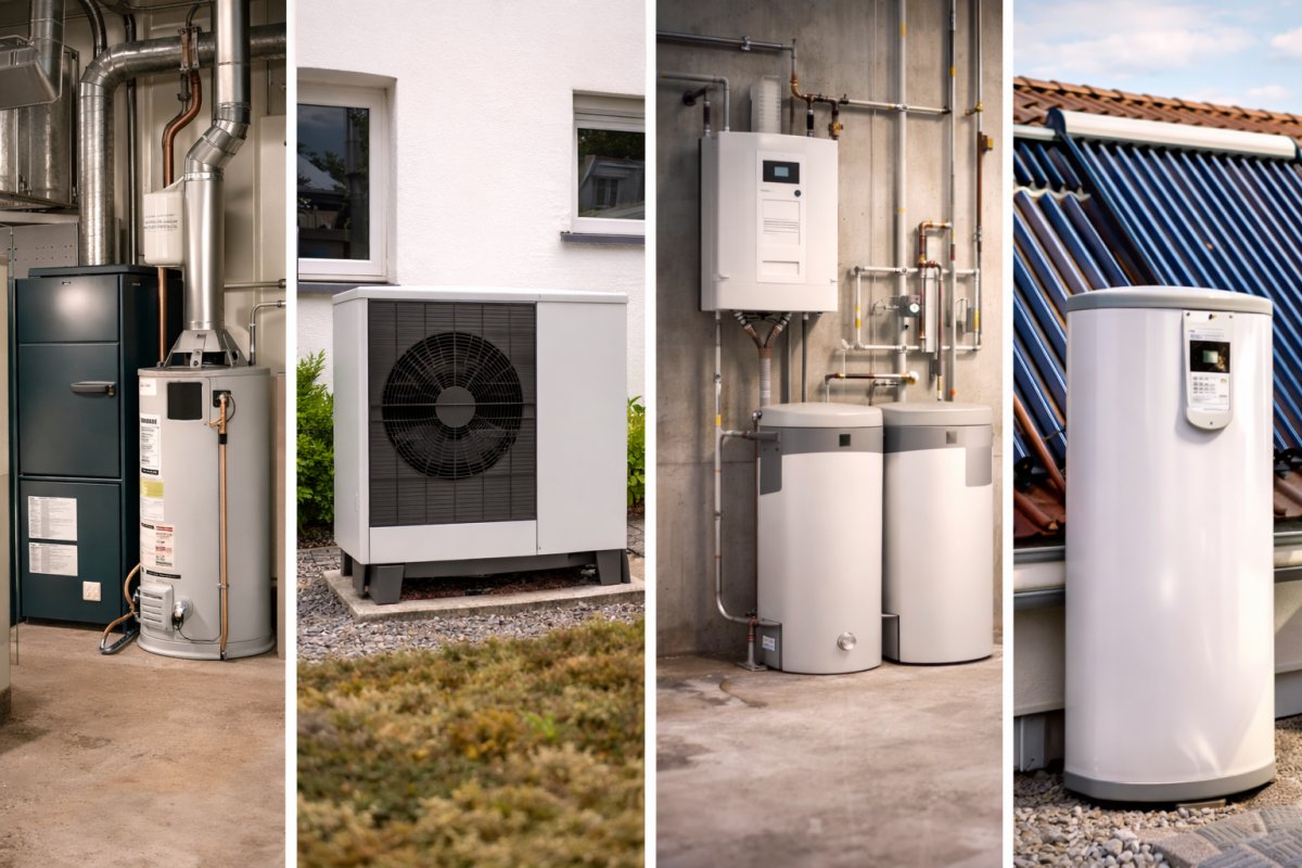 Heizungsarten Vergleich 2026 f&uuml;r Neubau und Altbau