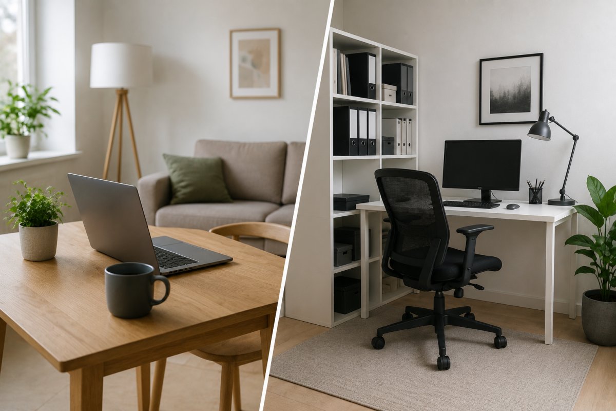 Homeoffice und Arbeitszimmer sauber unterscheiden