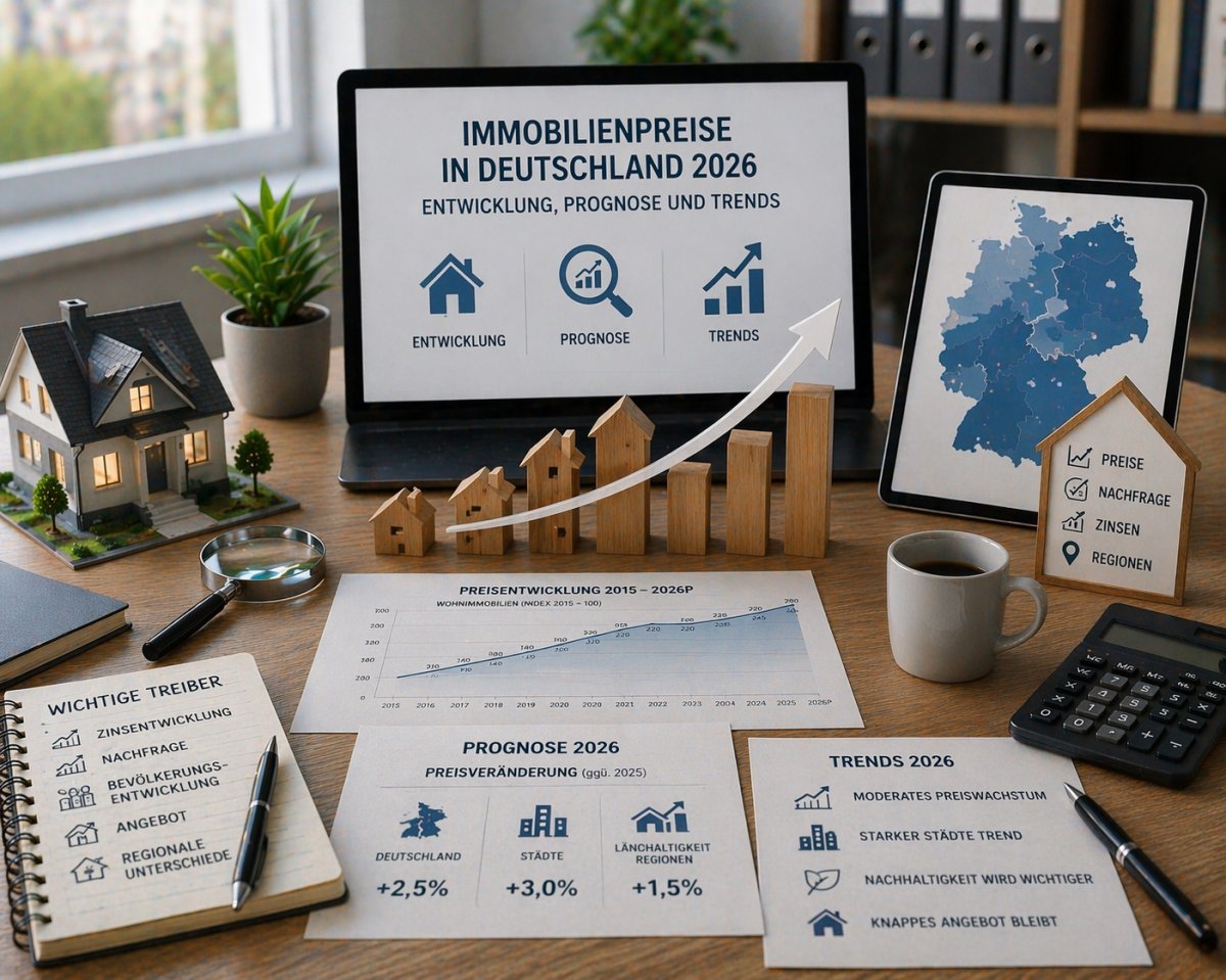 Immobilienpreise in Deutschland 2026 Entwicklung Prognose und Trends Immobilienpreise in Deutschland 2026 Entwicklung Prognose und Trends