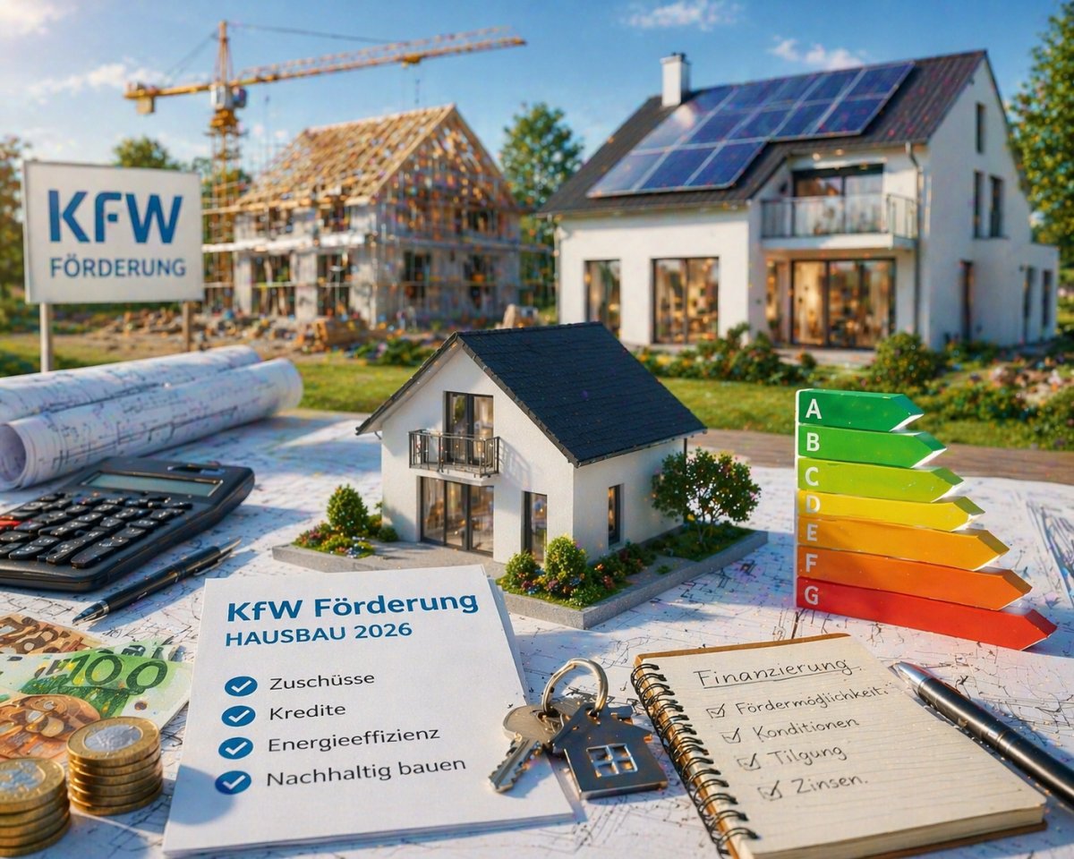 KfW F&ouml;rderung f&uuml;r den Hausbau 2026 im &Uuml;berblick
