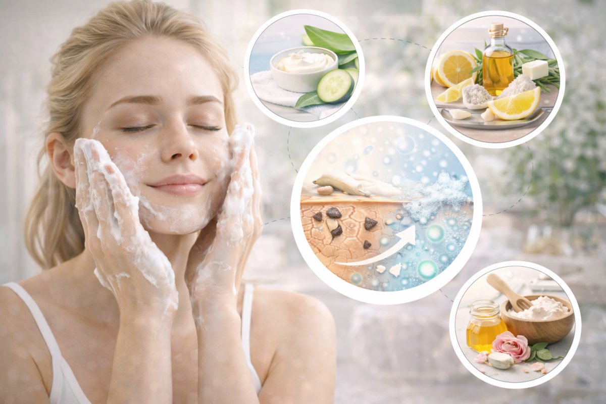 Nat&uuml;rliche Reinigung der Haut