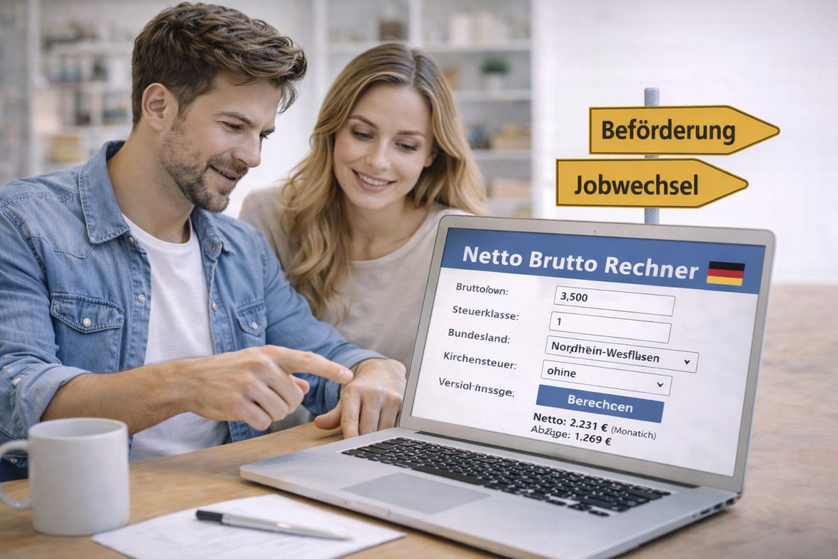 Netto Brutto Rechner f&uuml;r Gehaltsplanung und Karriereentscheidungen