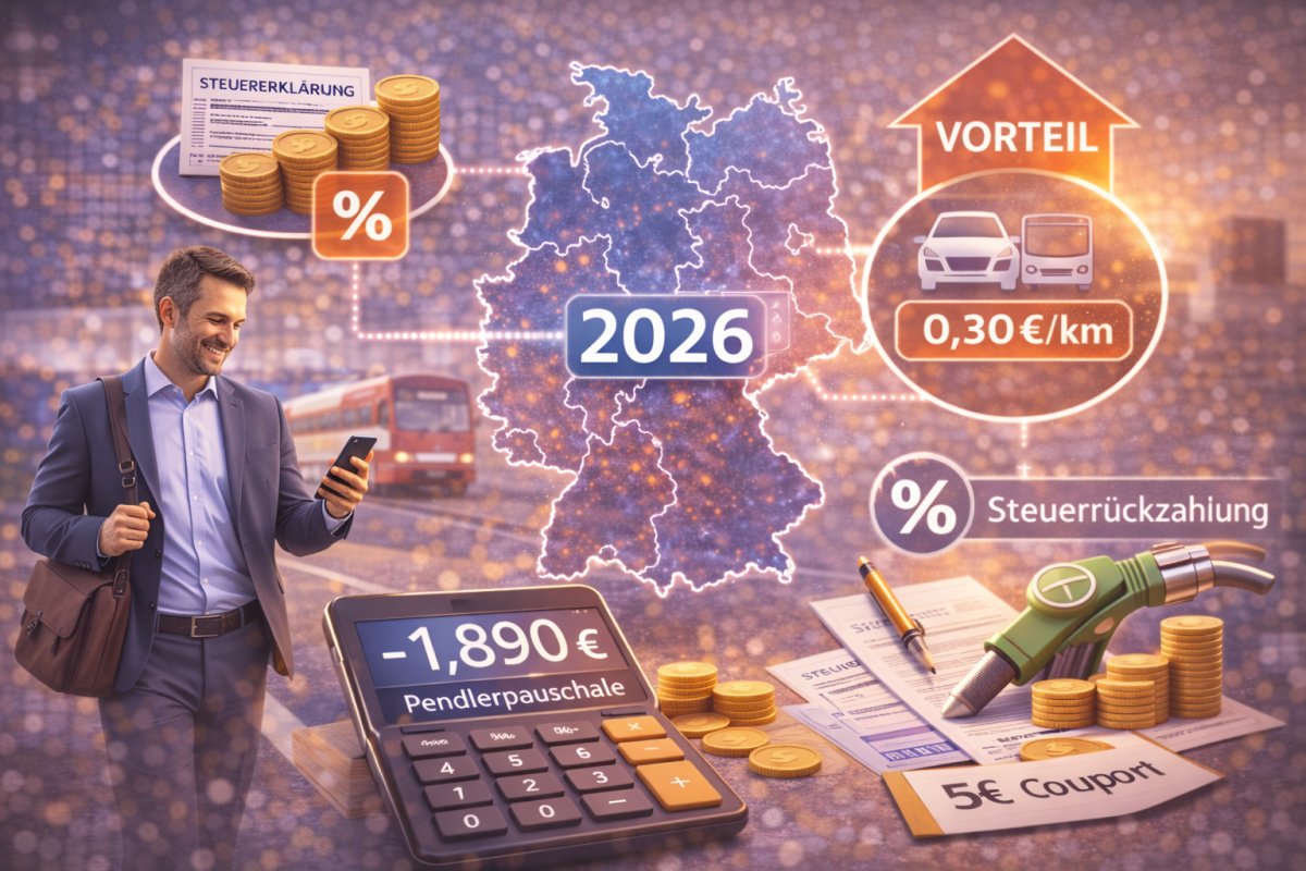 Pendlerpauschale 2026 richtig berechnen und Steuervorteile besser nutzen