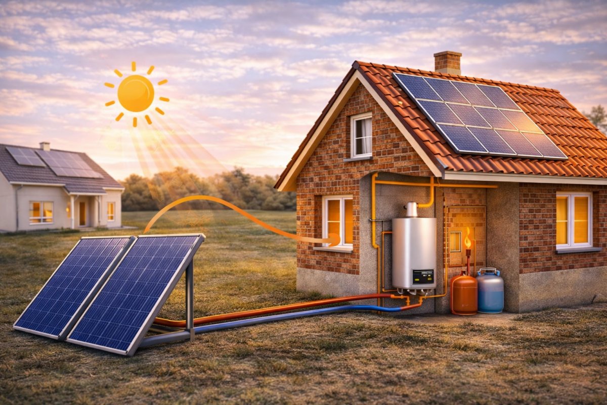 Solarthermie zur Unterst&uuml;tzung der Heizung