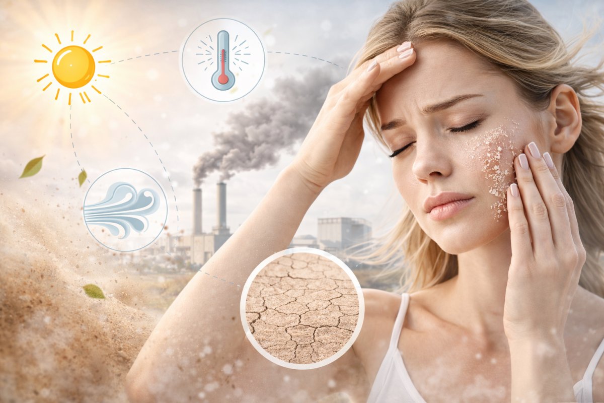 Trockene Haut und äußere Umwelteinflüsse Trockene Haut und äußere Umwelteinflüsse