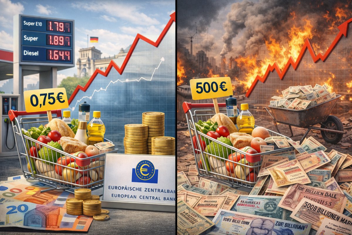 Unterschied zwischen moderater Inflation und Hyperinflation