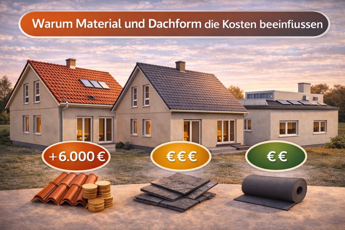 Warum Material und Dachform die Kosten beeinflussen Warum Material und Dachform die Kosten beeinflussen