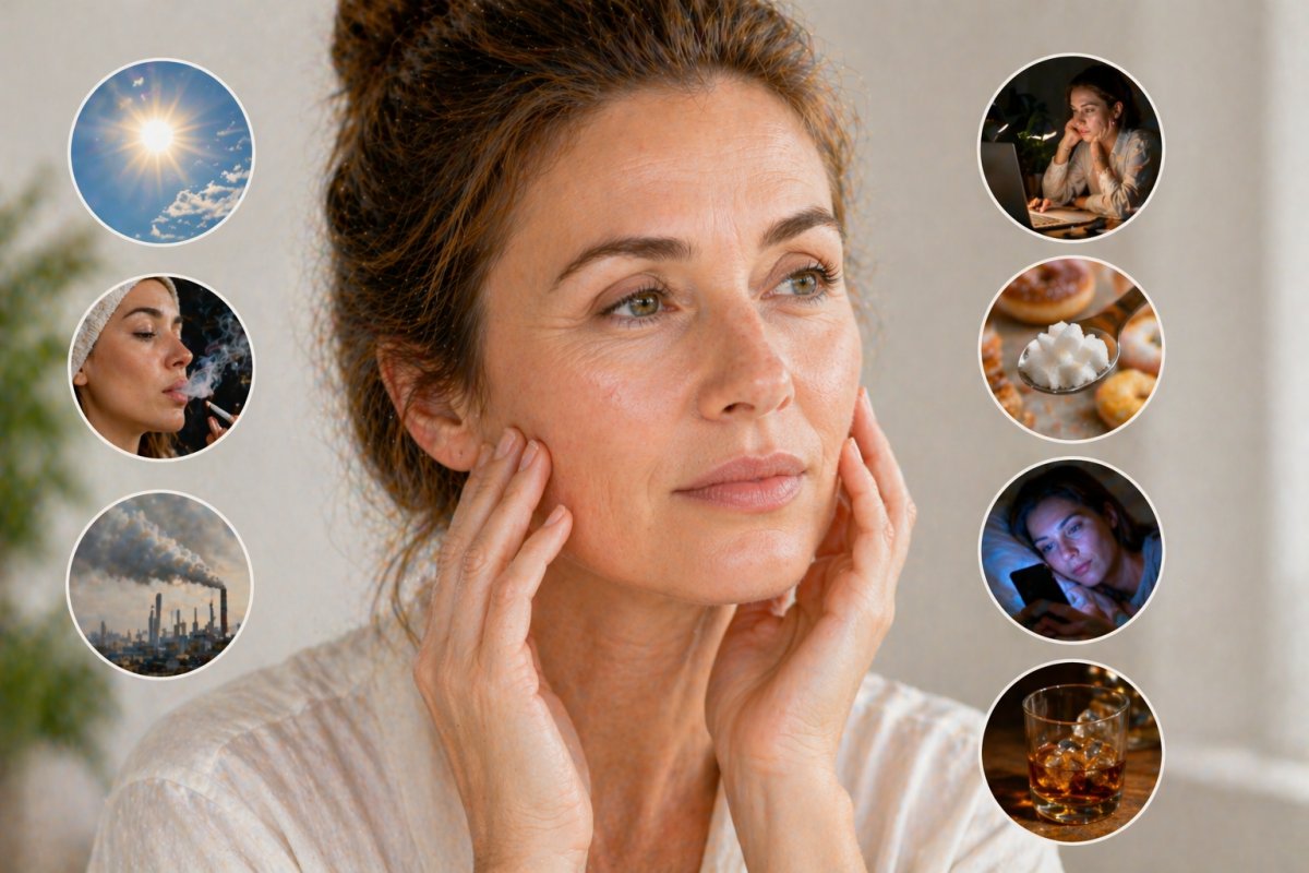 Welche Faktoren die Haut schneller altern lassen