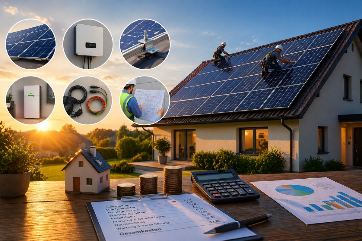 Welche Kosten bei einer Photovoltaikanlage entstehen