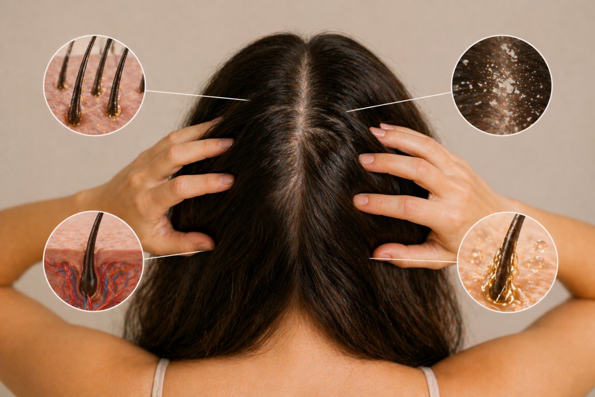 Welche Rolle die Kopfhaut f&uuml;r das Haarwachstum spielt