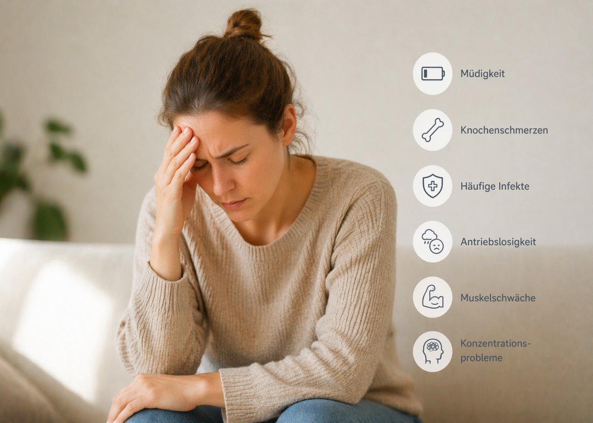 Welche Symptome bei Vitamin-D-Mangel auftreten können Welche Symptome bei Vitamin-D-Mangel auftreten können