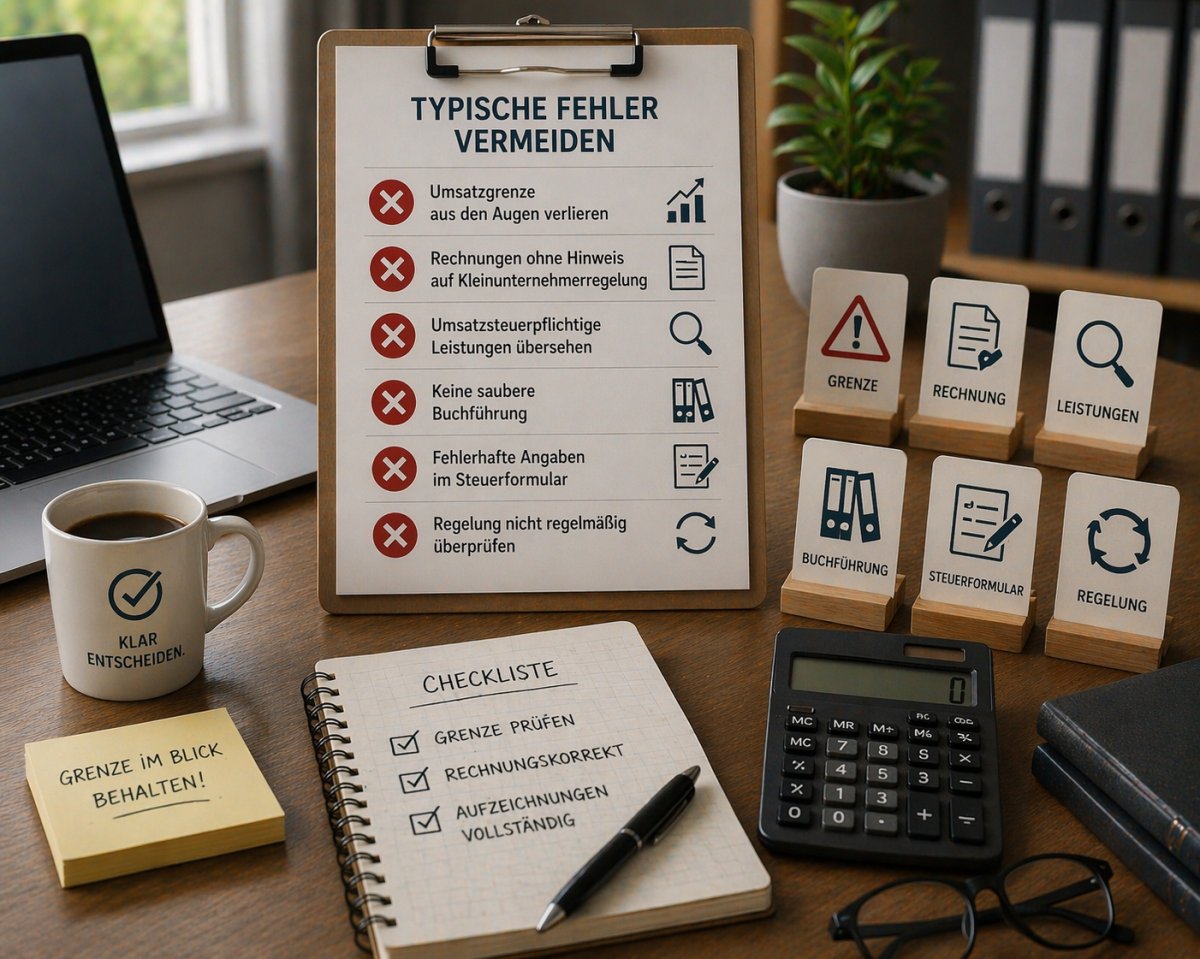 Welche typischen Fehler Kleinunternehmer vermeiden sollten Welche typischen Fehler Kleinunternehmer vermeiden sollten