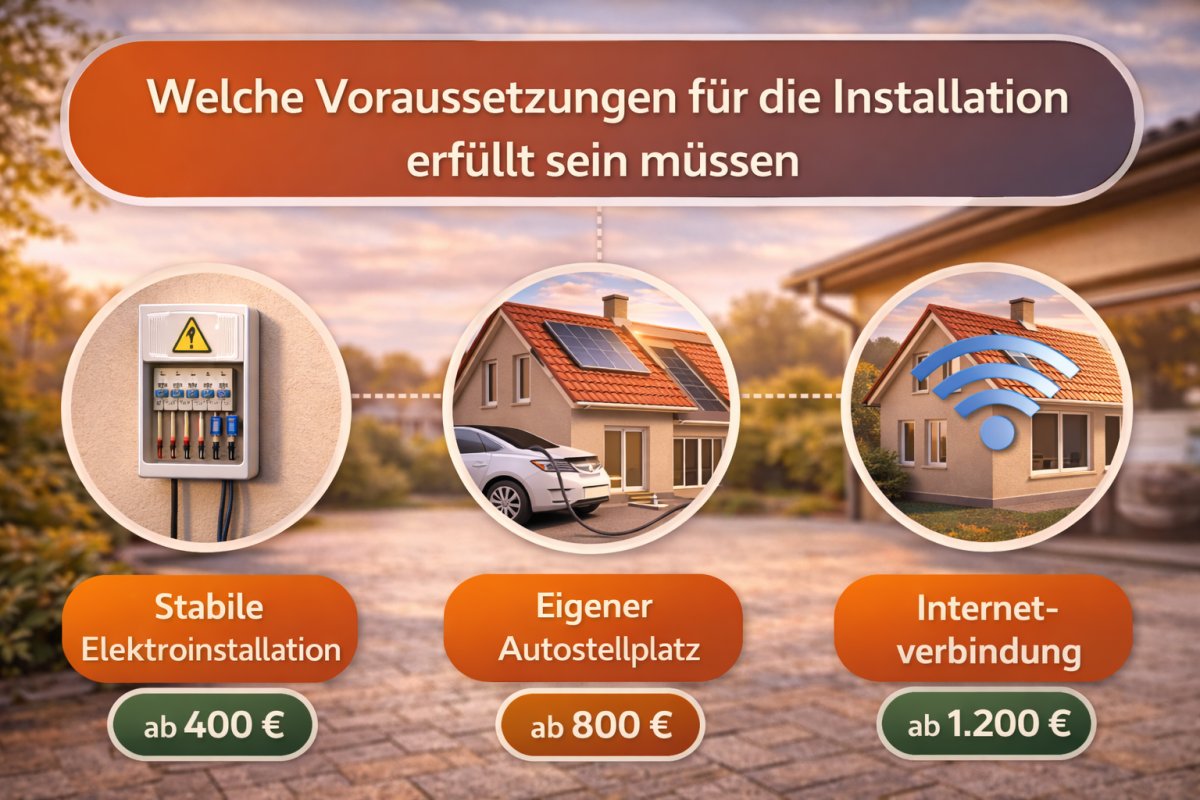 Welche Voraussetzungen für die Installation erfüllt sein müssen Welche Voraussetzungen für die Installation erfüllt sein müssen