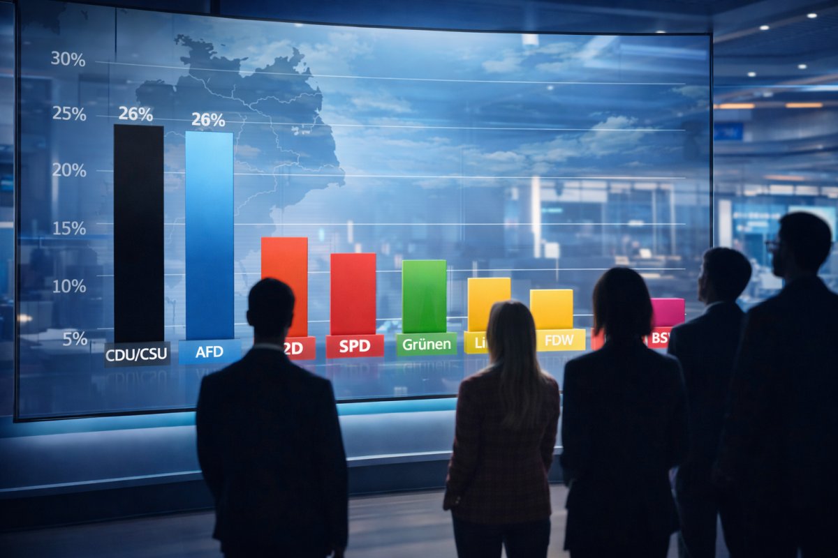 Wie aktuelle Umfragen 2026 aussehen