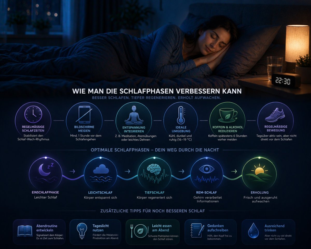 Wie man die Schlafphasen verbessern kann Wie man die Schlafphasen verbessern kann