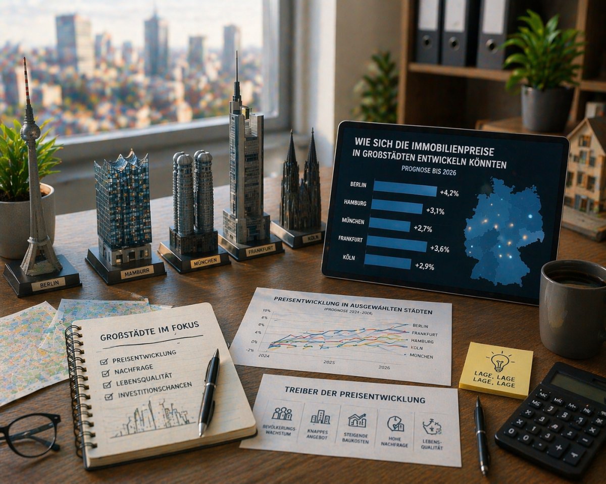Wie sich die Immobilienpreise in Großstädten entwickeln könnten Wie sich die Immobilienpreise in Großstädten entwickeln könnten