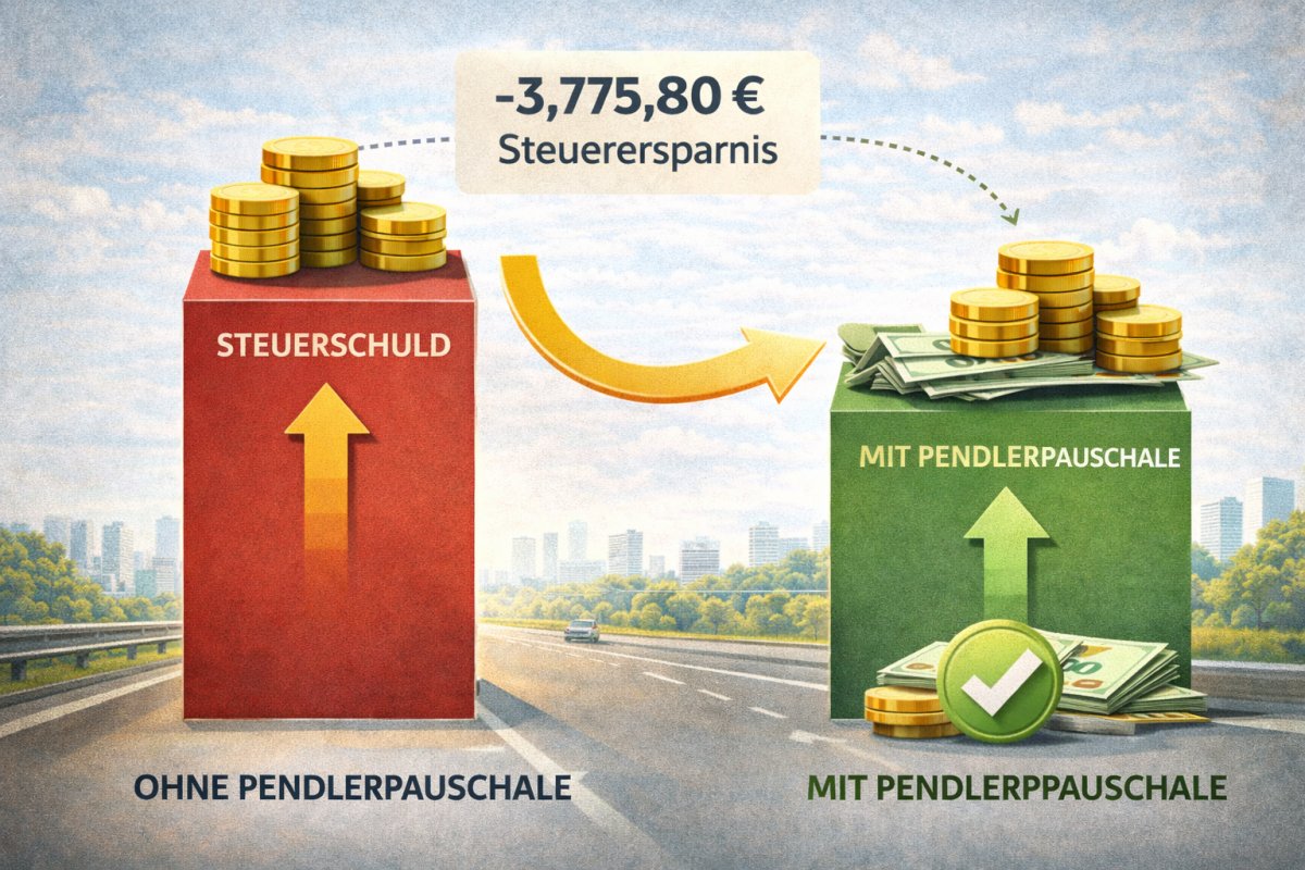 Wie sich die Pendlerpauschale auf die Steuer auswirken kann